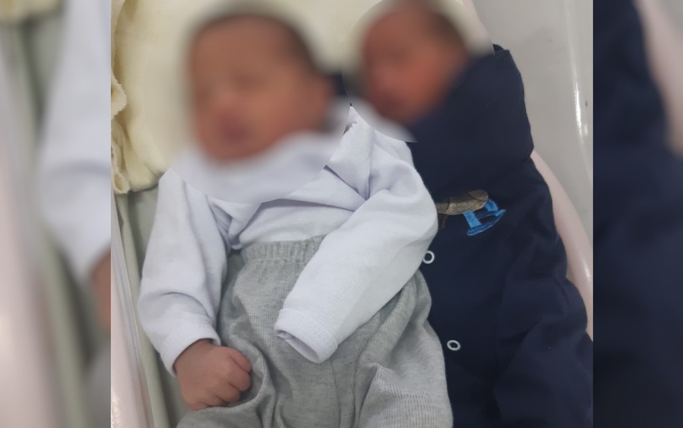 Gêmeos de pais diferentes nascem em Mineiros, Goiás — Foto: Reprodução/Redes Sociais