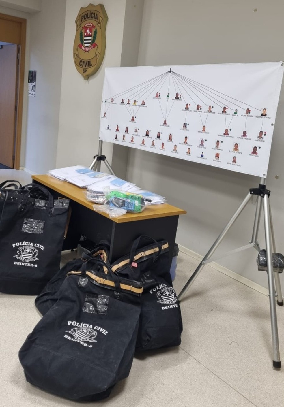 Operação Per Saltum é realizada contra organização criminosa responsável por ataques cibernéticos — Foto: Polícia Civil