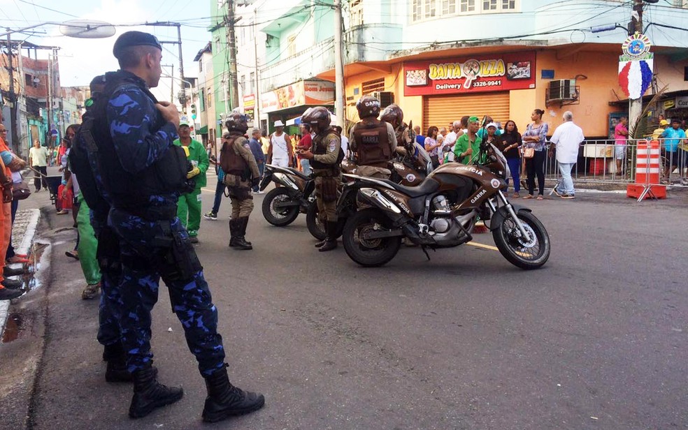 Bloqueios serão realizados no trânsito e policiamento reforçado para festa — Foto: Juliana Almirante/G1