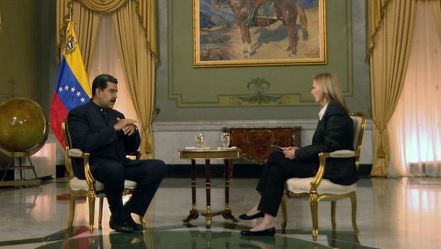 Em entrevista exclusiva à jornalista Orla Guerin, da BBC, Maduro fez uma série de afirmações controversas (Foto: BBC)