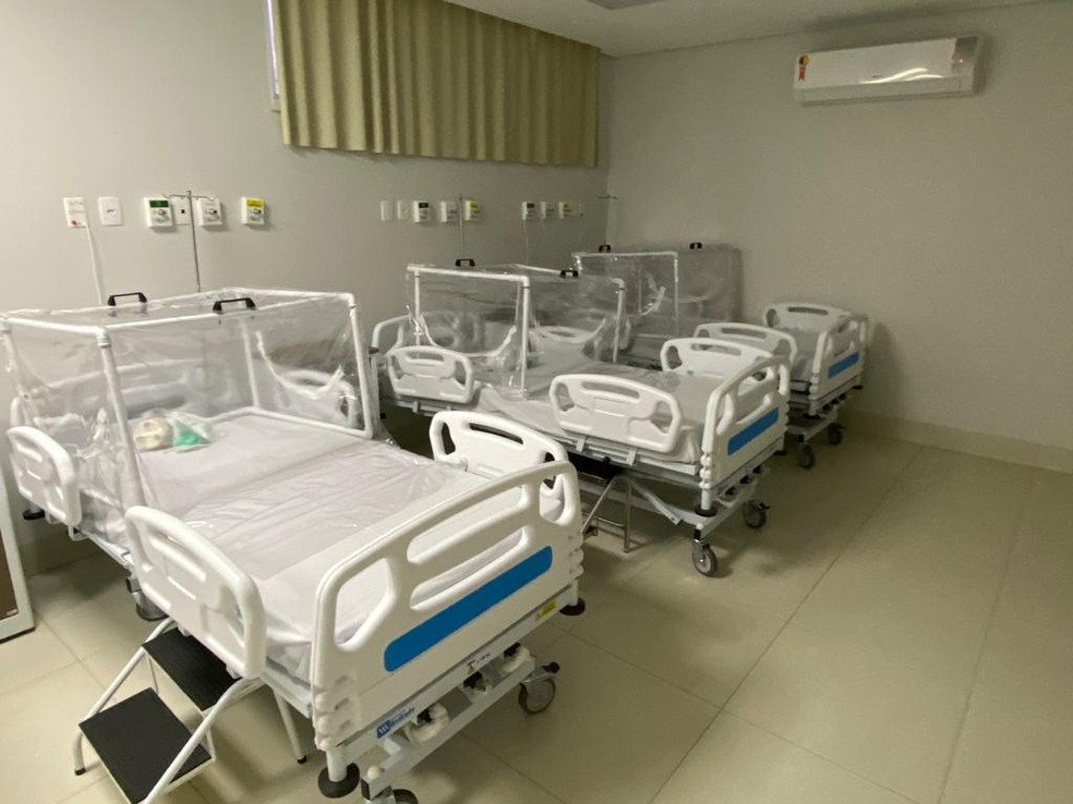 Hospital de campanha deve ser inaugurado ainda esta semana — Foto: Divulgação/Comunicação ISAC