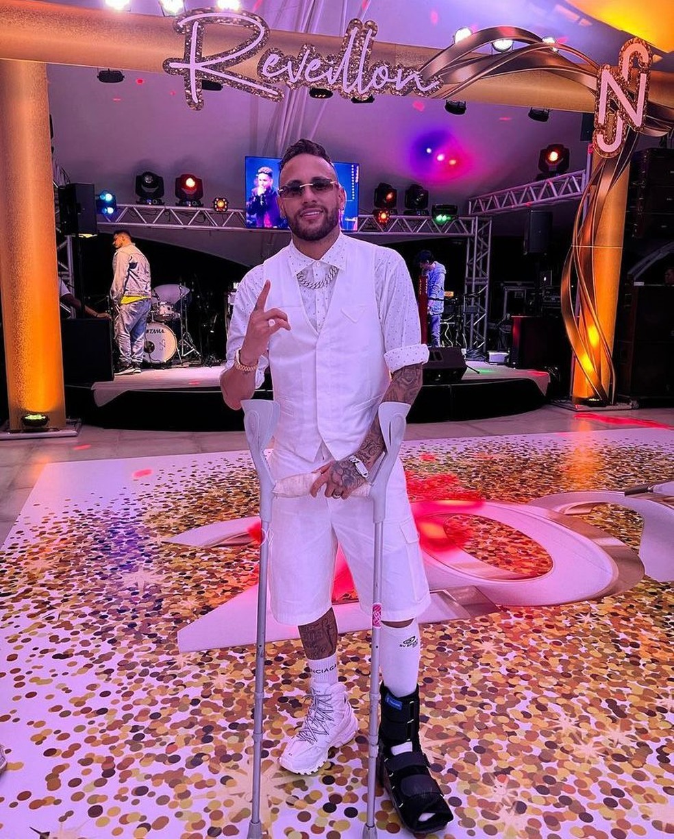 Neymar durante festas de fim de ano   Foto: instagram/neymarjr