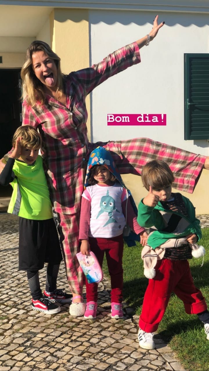 Luana Piovani com os filhos (Foto: Reprodução/Instagram Stories)