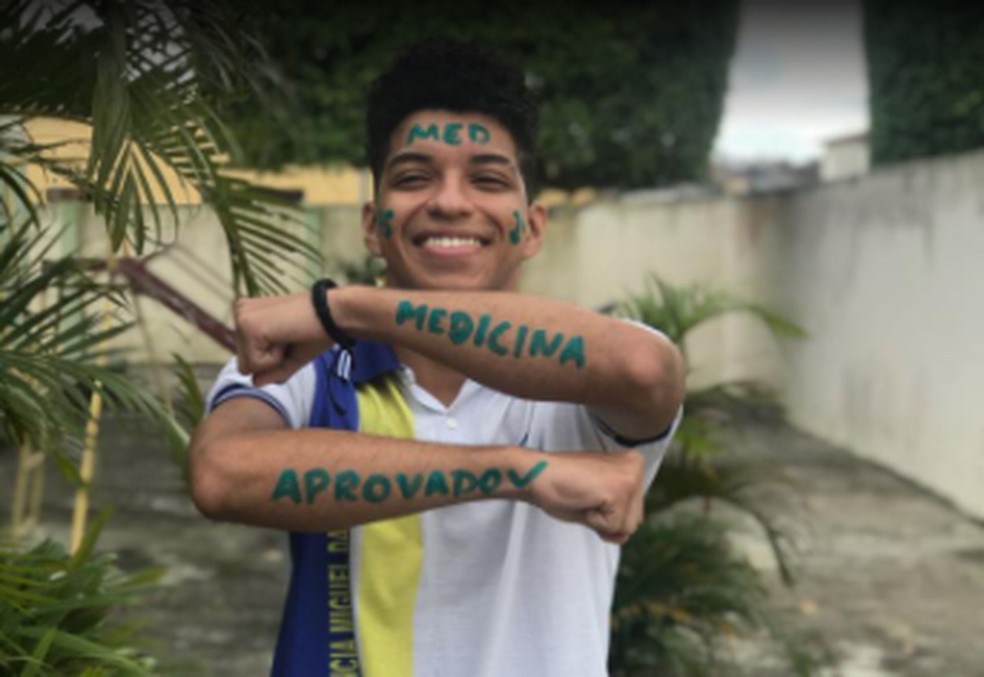 Estudante descendente de quilombolas é aprovado em primeiro lugar em medicina na UFS — Foto: Seduc