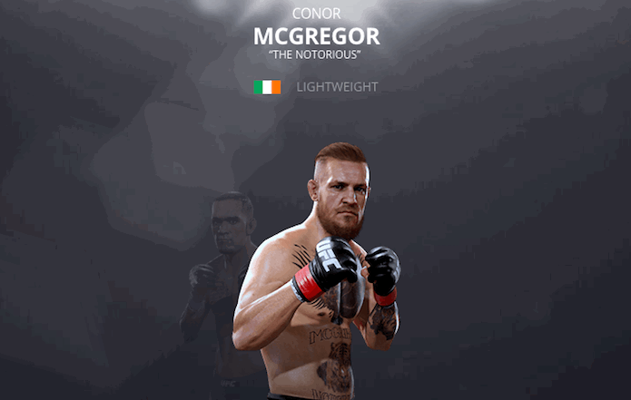 EA Sports UFC 2: McGregor lidera a lista dos boxeadores (Foto:Reprodução/Victor Teixeira)
