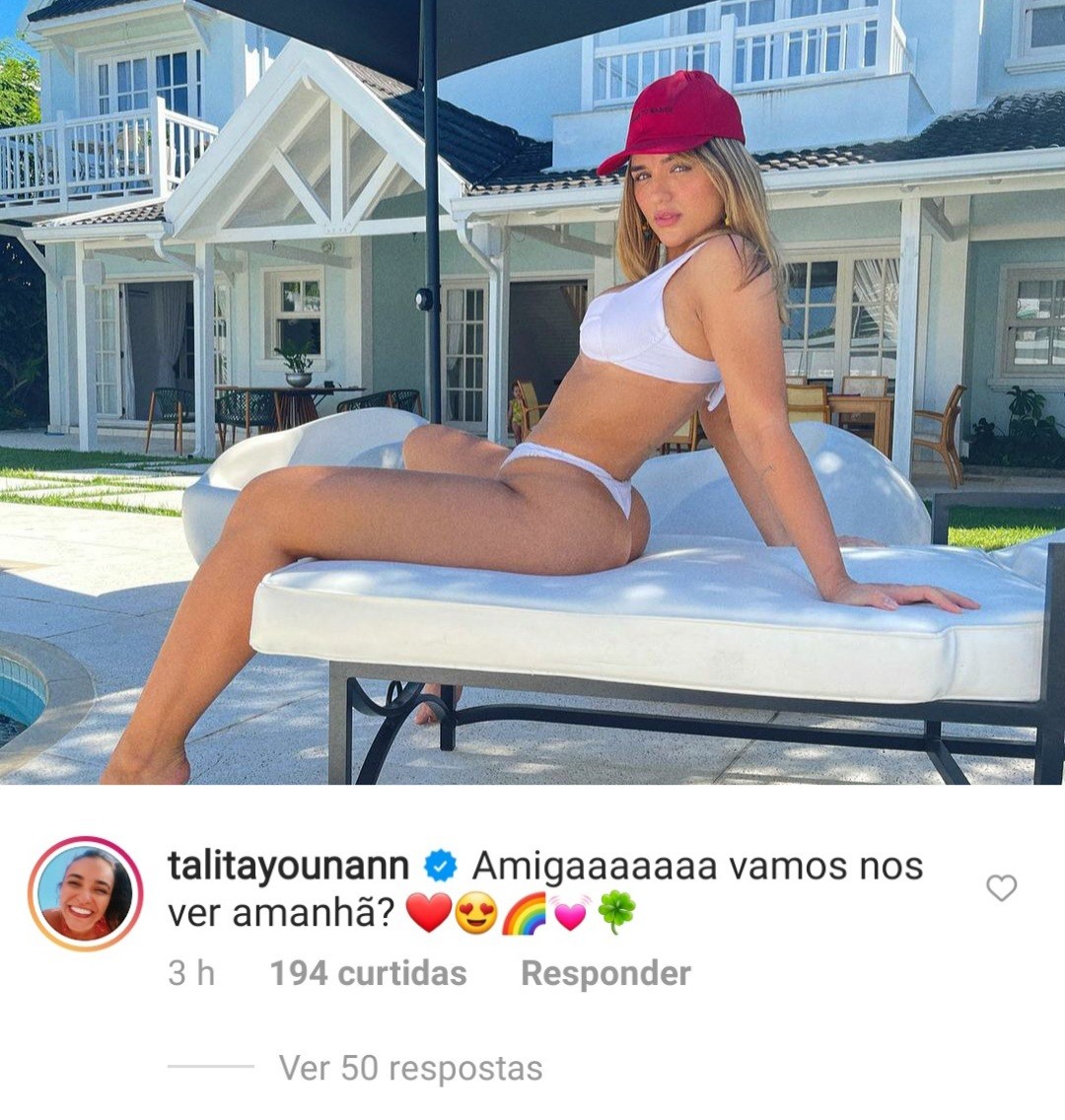 Rafa Kalimann recebe convite de Talita Younann (Foto: Reprodução / Instagram )