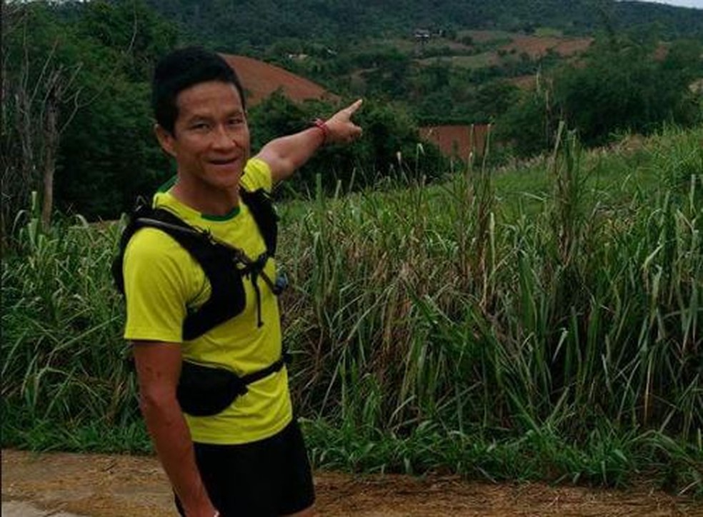 Saman Kunan, ex-integrante da Marinha tailandesa, morreu enquanto participava de operação de resgate de meninos na caverna  Tham Luang (Foto: Reprodução/Facebook/Saman Kunan)