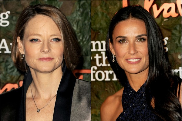 A diferença de idade entre as atrizes de Demi Moore e Jodie Foster, de 51 anos é de apenas 8 dias (Foto: Getty Images)