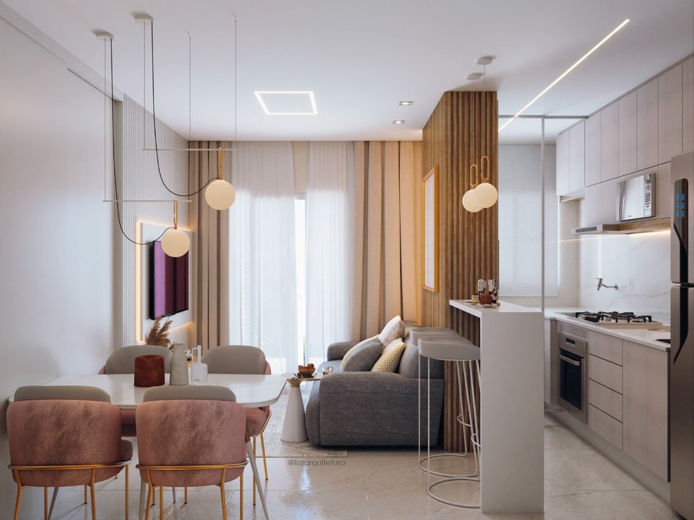 Um projeto de arquitetura bem elaborado pode realçar os detalhes do ambiente — Foto: Alan Freitas