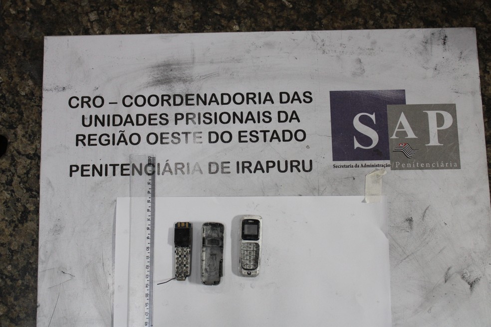 Duas visitantes foram flagradas levando entorpecentes e um aparelho celular na unidade prisional de Irapuru (SP) — Foto: SAP