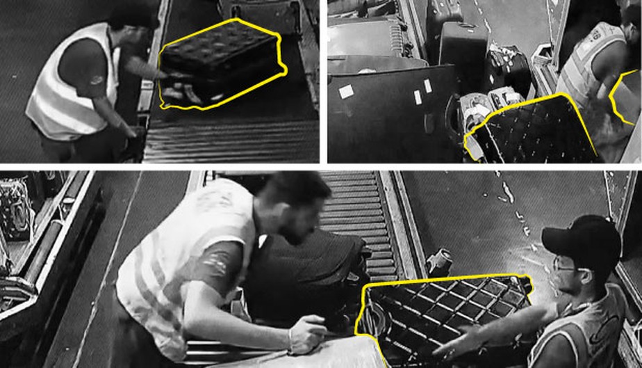 Imagens de câmeras de segurança mostram em detalhes ação dos suspeitos