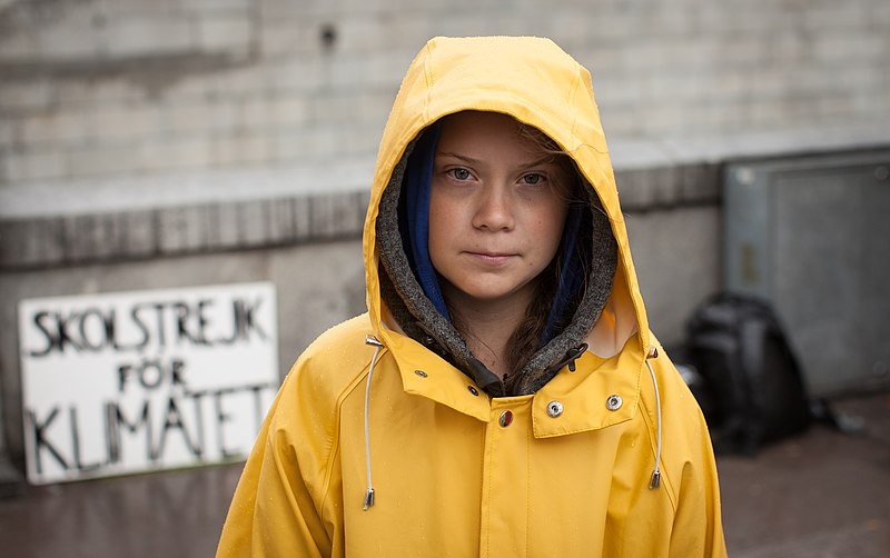  Greta Thunberg, ativista de 16 anos que luta pela conscientização sobre as mudanças climáticas (Foto: Anders Hellberg/Wikimmedia Commons)