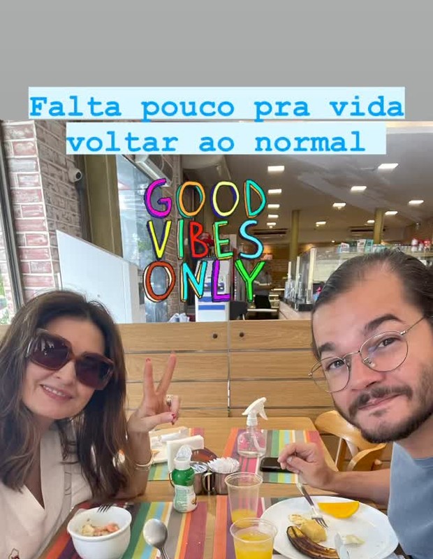 Fátima Bernardes ao lado do namorado, Túlio Gadêlha (Foto:  Reprodução/ Instagram)