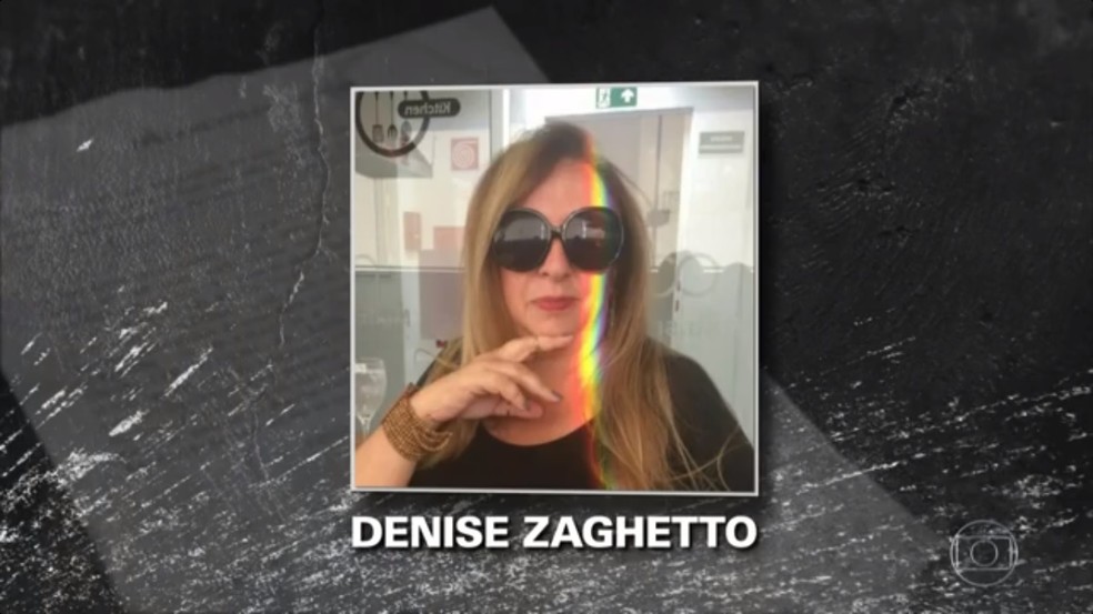 Jornalista Denise Zaghetto tinha sido presa na quinta, também em Juiz de Fora (Foto: Reprodução/TV Globo)