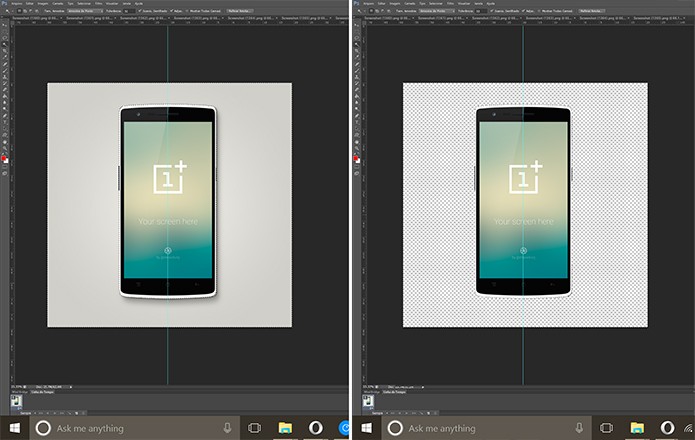 Ícone do Android pode ter plano de fundo transparente para destacar papel de parede (Foto: Reprodução/Elson de Souza)