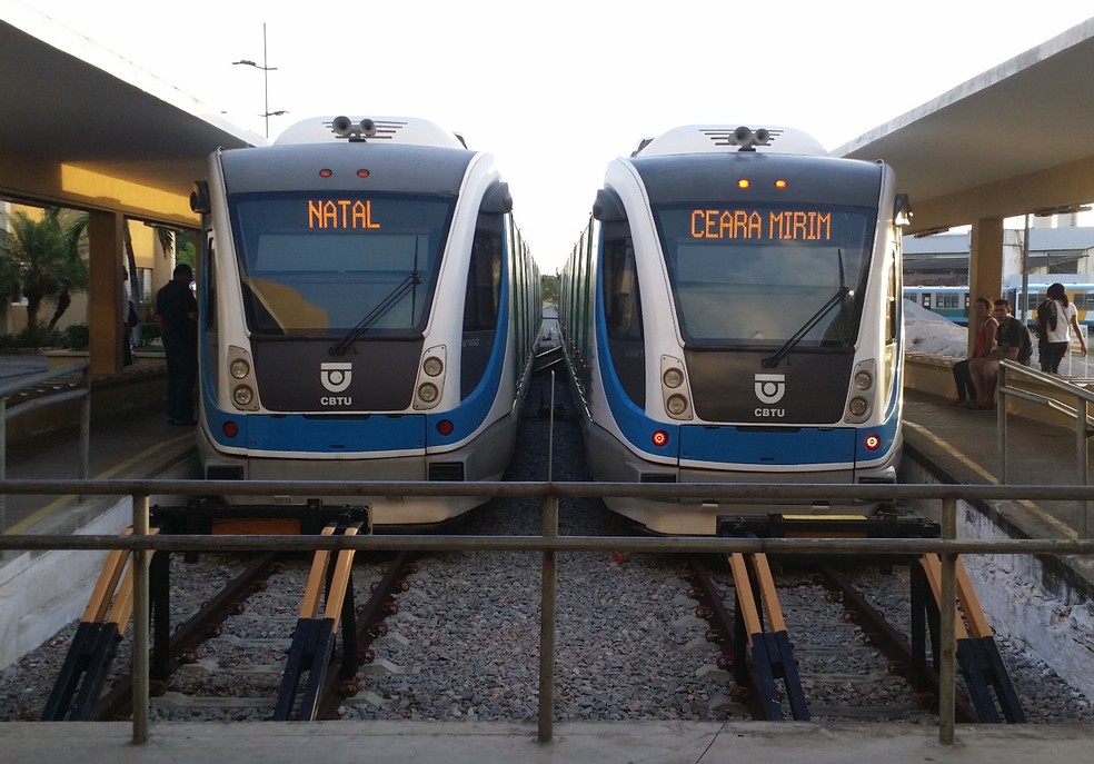 Trens Natal trem trens urbanos Rio Grande do Norte CBTU RN — Foto: Divulgação/CBTU