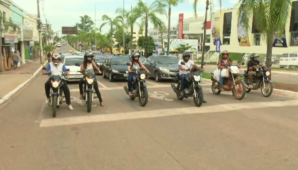 Ainda não há sanções definidas para os motociclistas que desrespeitarem sinalização (Foto: Reprodução/Rede Amazônica Acre)