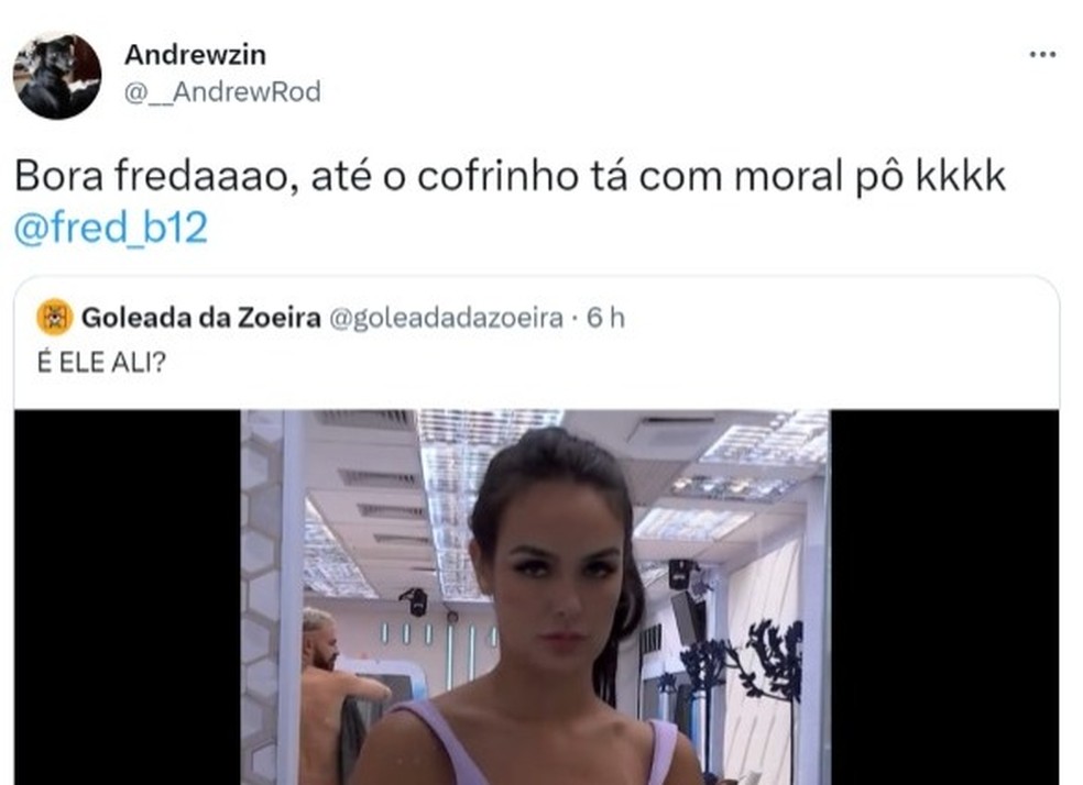 Larissa vendo o cofrinho do Fred no BBB 23 — Foto: Reprodução/Twitter