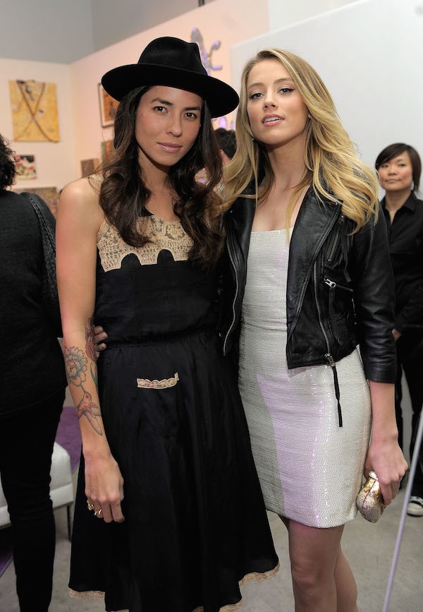 Amber Heard e sua ex-namorada, a forógrafa Tasya van Ree, em um evento em 2011 (Foto: Getty Images)