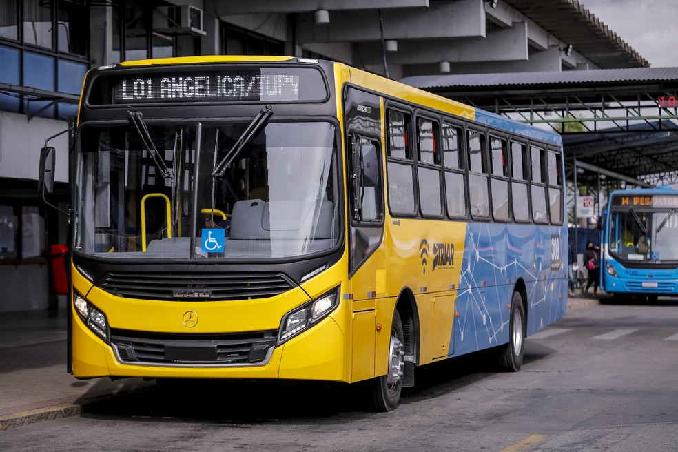 Tarifa do transporte público em Araucária foi reduzida para R$ 1,50 — Foto: Carlos Poly