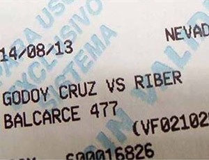 ingresso River Plate Riber (Foto: Divulgação)