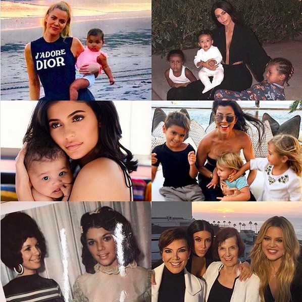O post de Kris Jenner em homenagem às filhas mamães que gerou incômodo em Kendall Jenner (Foto: Instagram)