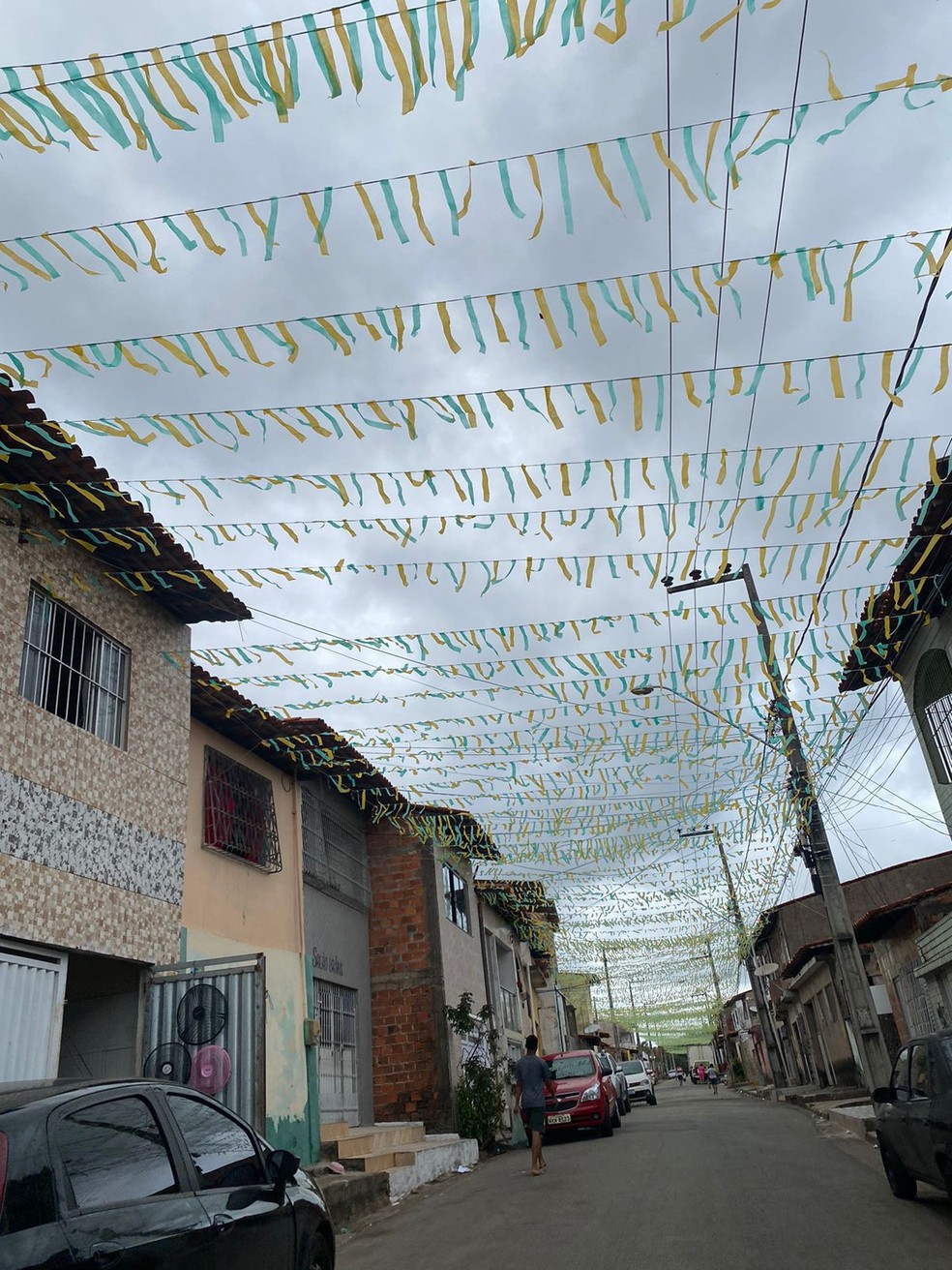 Decoração na Rua Paquistão, no bairro Anjo da Guarda, em São Luís — Foto: Divulgação