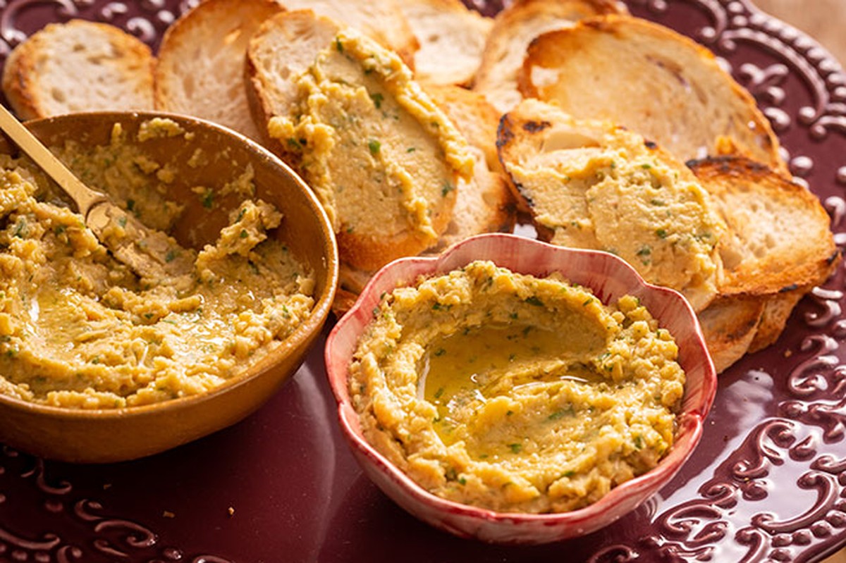 Pasta de grãodebico Receitas