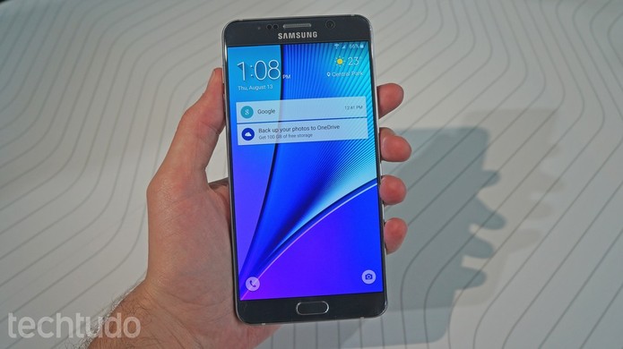 Foblet sucessor ao Galaxy Note 5 pode vir com 256 GB de armazenamento em rumor (Foto: Fabricio Vitorino/TechTudo)