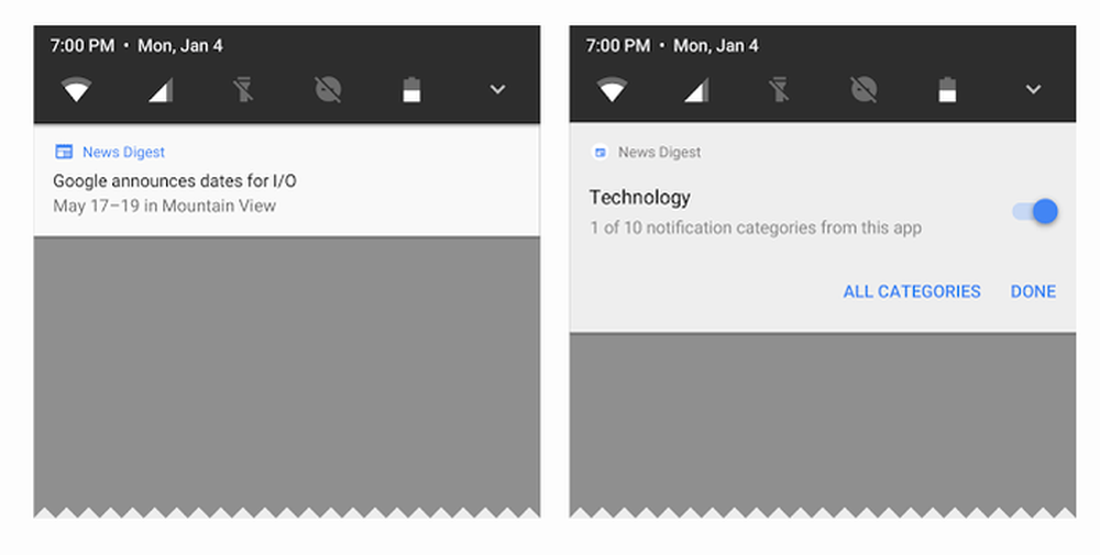 Android O irá agrupar notificações de acordo com tema (Foto: Divulgação/Google)