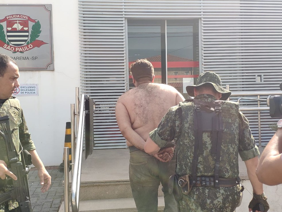 Quarto suspeito de participar de ataques a bancos de Guararema é preso (1) — Foto: Cassio Andrade/TV Diário