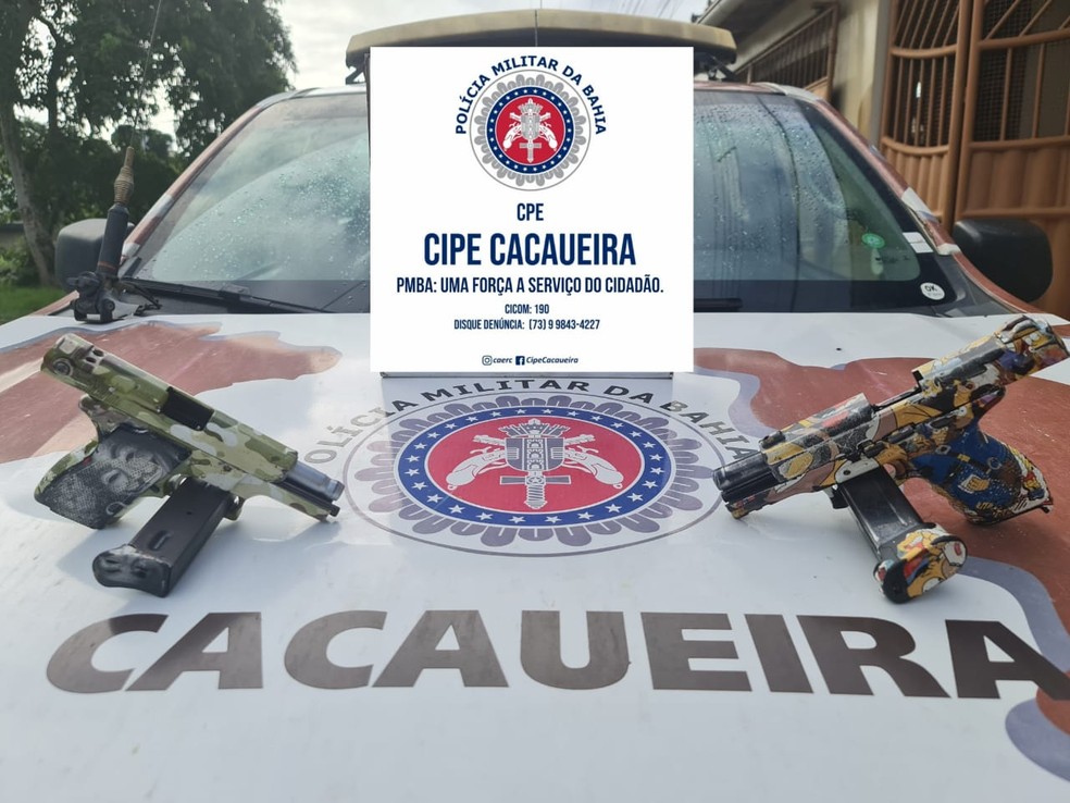 Três homens suspeitos de envolvimento em crimes contra banco morrem em confronto com policiais na BR-101 — Foto: Divulgação / SSP-BA