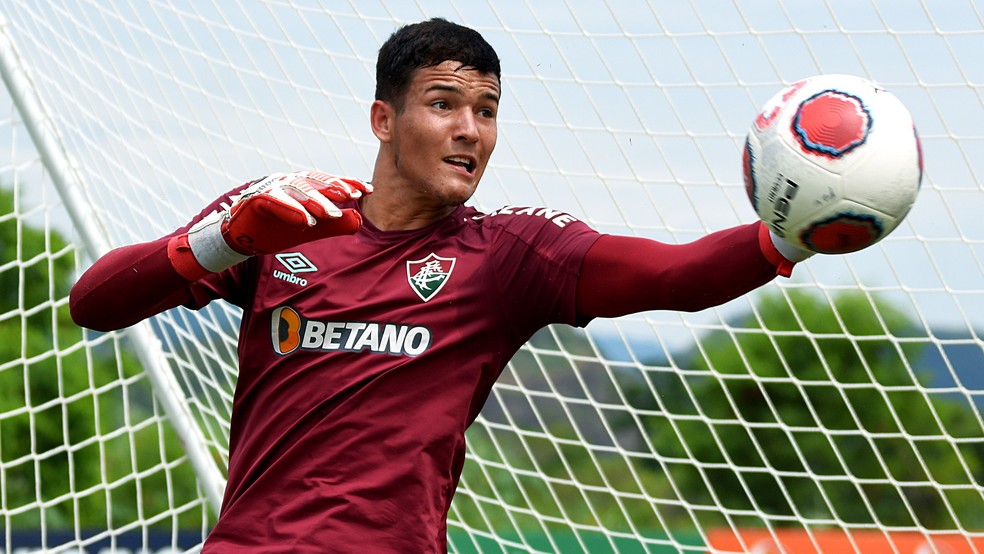 Pedro Rangel durante treino do Fluminense — Foto: Mailson Santana / Fluminense FC