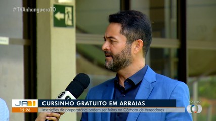 Cursinho gratuito preparatório para concursos abre vagas em Arraias