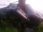 Casal de Uberlândia morre após bater carro em árvore na MG-354 