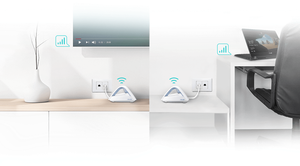 Asus Lyra Trio: novo roteador Wi-Fi Mesh promete Internet na casa toda — Foto: Divulgação/Asus