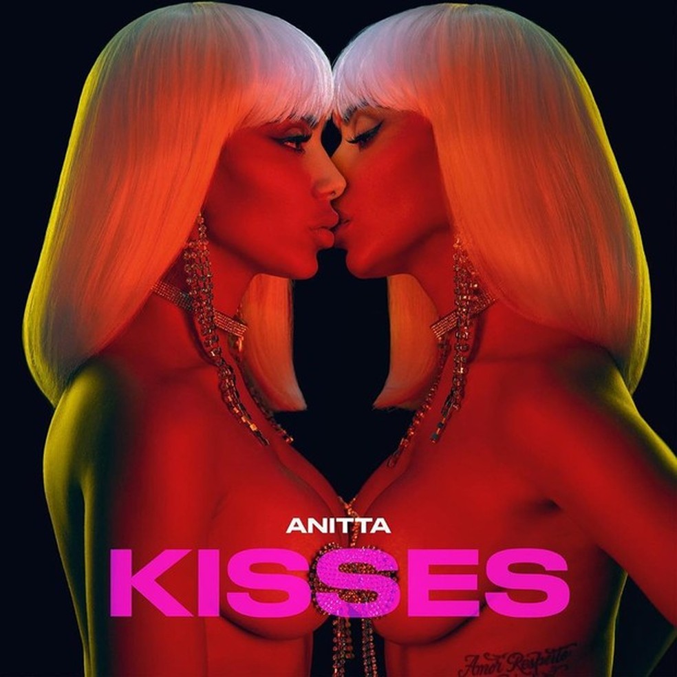Capa do álbum 'Kisses', de Anitta — Foto: Reprodução / Instagram Anitta