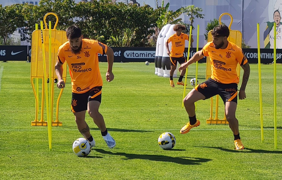 Treino do Corinthians nesta segunda-feira, antes do jogo de volta das oitavas de final da Copa do Brasil — Foto: Rodrigo Coca/Ag. Corinthians