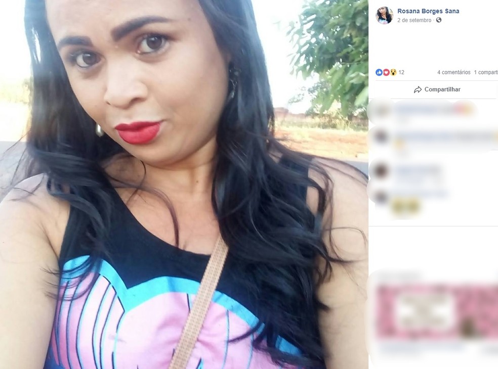 Rosana Borges das Neves foi morta pelo ex-companheiro em Castanheira — Foto: Facebook/Reproduo