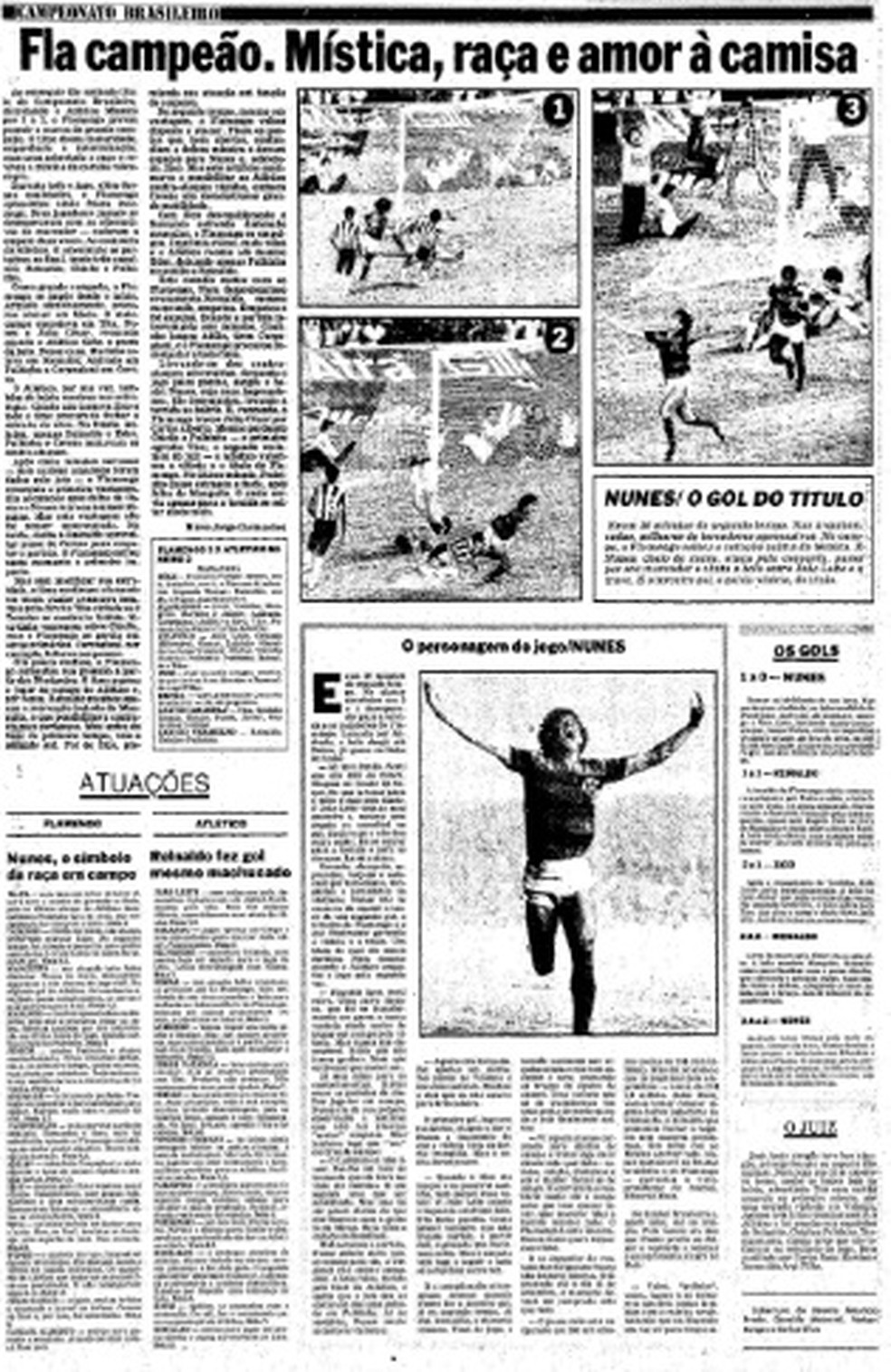 Taça de Ouro de 1980 Campeão Flamengo (Primeiro Título)