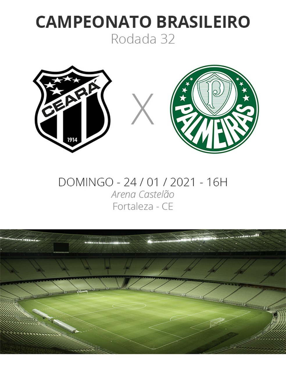 Ceara X Palmeiras Veja Onde Assistir Escalacoes Desfalques E Arbitragem Brasileirao Serie A Ge