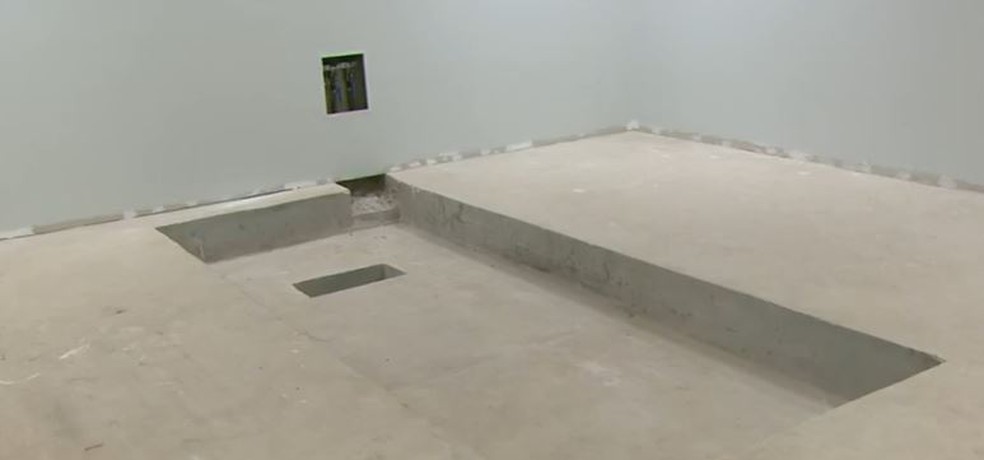 Obras estão sendo realizadas na Santa Casa de Araraquara (SP) para receber o acelerador linear — Foto: Nilson Porcel/EPTV