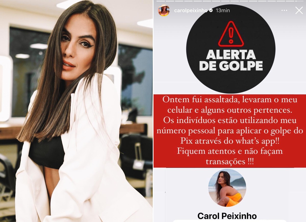 Carol Peixinho comenta sobre assalto que sofreu (Foto: Reprodução / Instagram)