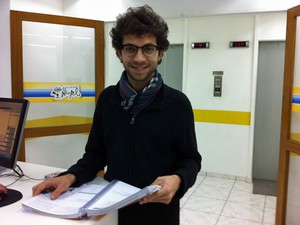 Eliezer Levi da Cruz, de 21 anos, quer estudar cinema (Foto: Vanessa Fajardo/ G1)