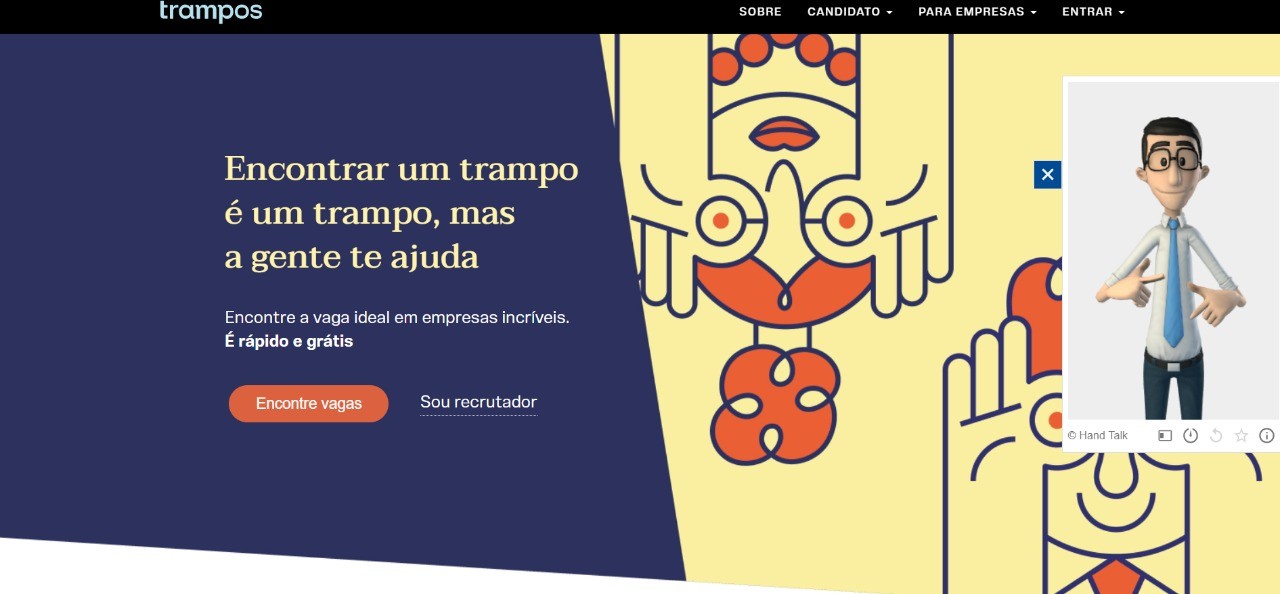 Trampos.co implementa ferramenta que auxilia pessoas surdas na busca por emprego (Foto: Trampos.co)
