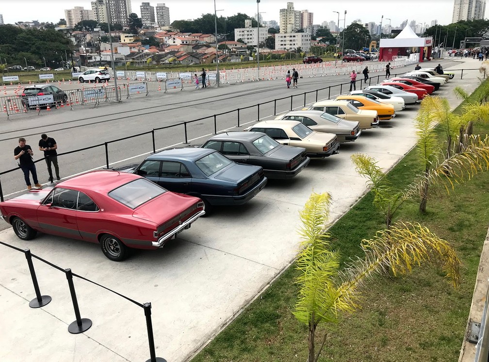 Encontro de Opalas no Salão do Automóvel 2018 — Foto: André Paixão/G1