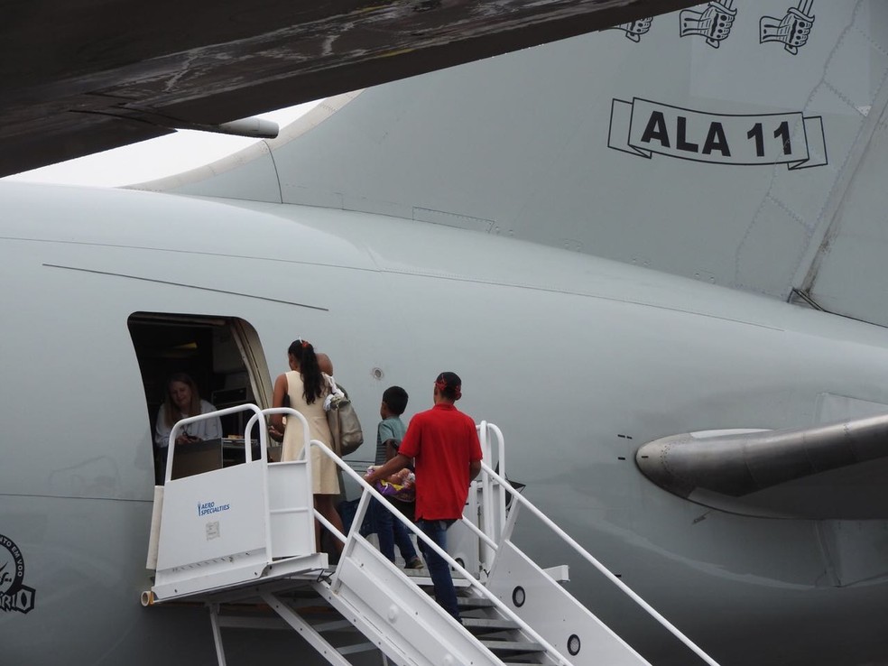 Boeing 767 saiu do Aeroporto Internacional de Boa Vista (Foto: Alan Chaves/G1 RR)