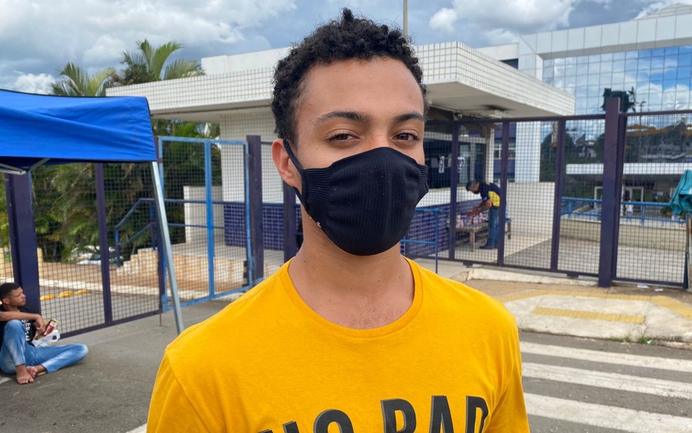 Bruno da Silva Souza, de 18 anos, fez o Enem em Goiânia, Goiás — Foto: Michel Gomes/g1
