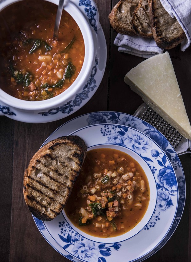 Sopa Pasta e Fagili, da Bráz Trattoria (Foto: Ricardo D' Angelo/Divulgação)