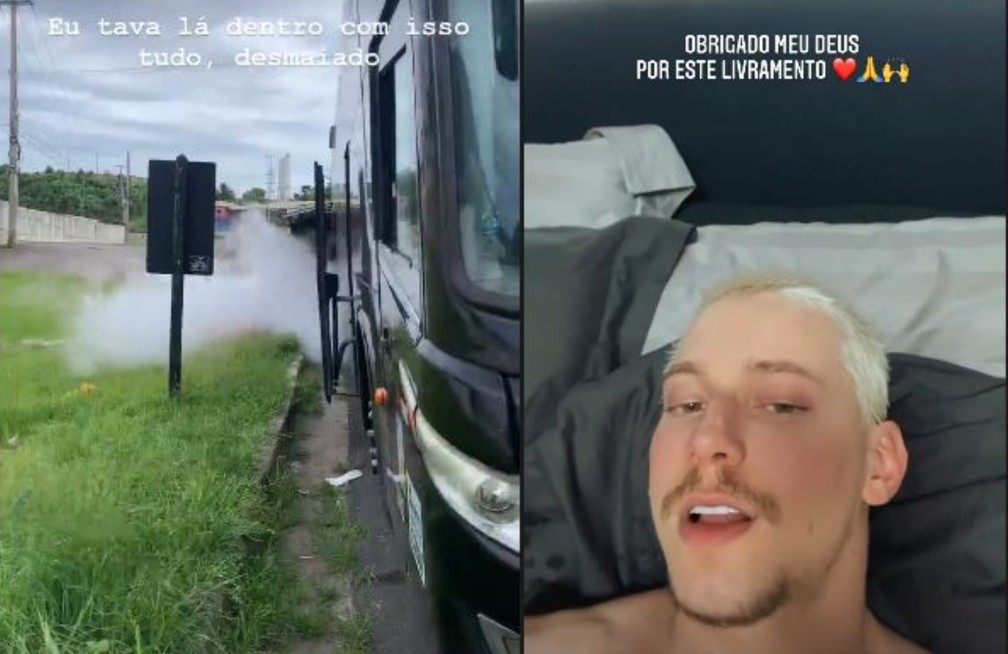 Rapper PK relata incidente com ônibus: 'Em dois dias de ano, já quase morri' — Foto: Reprodução/Instagram